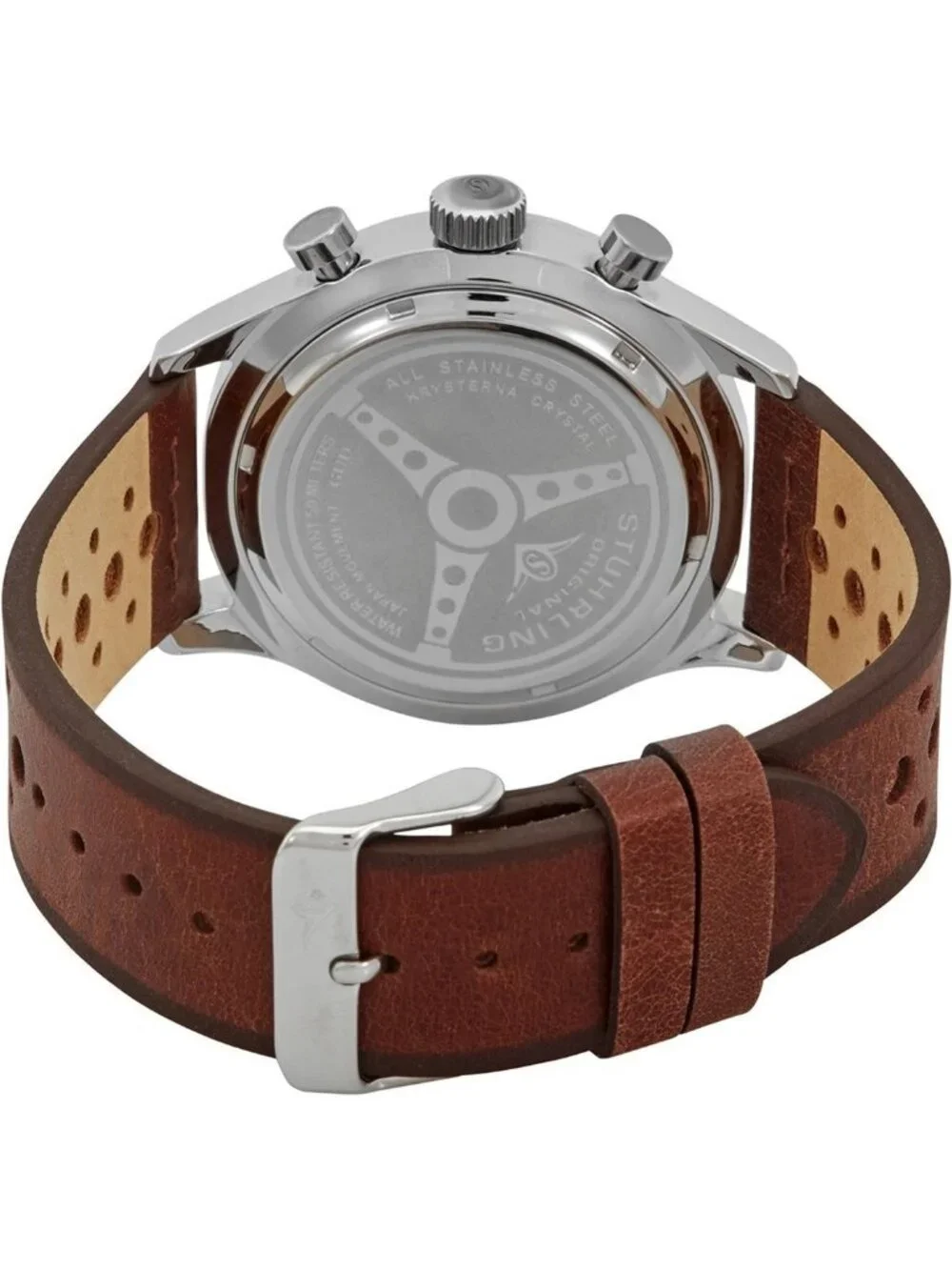 NWT Stuhrling Original Monaco Black Dial Men's Watch